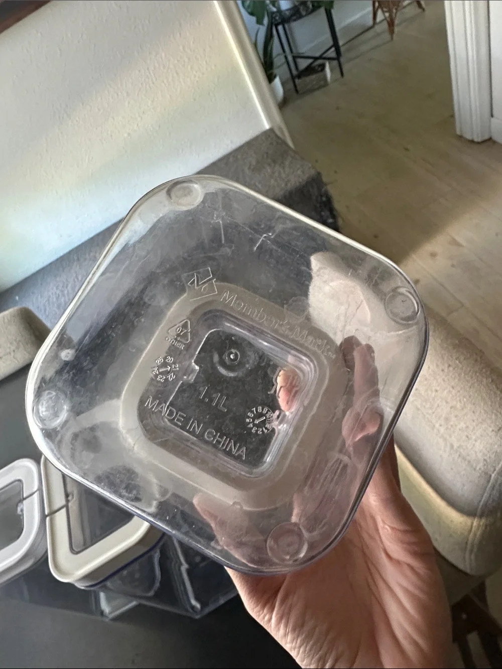 Clear Plastic Food Storage Containers with White Lids - 5-Pack